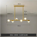 Axyaa Glass Ball Chandelier Suspension for Dining Room, Kitchen, Office - Modern Design