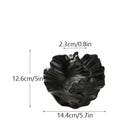 Axyaa Ceramic Paper Ball Vase Beige Matte Nordic Art Sculpture Table Decor