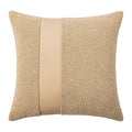 Faux Leather Textured Accent Pillow Cover in 9 Colors by Axyaa
