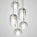 Axyaa LED Glass Marble Pendant Light for Home Decor and Lighting Fixtures