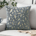 Axyaa Bronzing Golden Feather Style Plush Pillowcase for Festive Home Decor