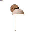 Axyaa Nordic LED Wall Lamp Reading Light Yellow Travertine Art Decor Lighting