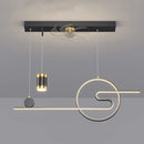 Axyaa Modern Ceiling Fan Chandeliers Pendant Lights with LED for Living Room and Dining Room