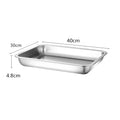 Axyaa Stainless Steel Food Storage Tray Strainer Plate for Kitchen Baking