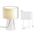 Axyaa Glass Lampshade LED Desk Lamp Minimalist Bedroom Light Fixtures