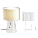 Axyaa Glass Lampshade LED Desk Lamp Minimalist Bedroom Light Fixtures