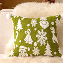 Axyaa Jacquard Christmas Sofa Pillowcase Cojines 45x45cm
