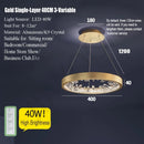 Axyaa Modern Luxury Gold and Black Chandelier for Home Decor