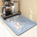 Axyaa Cartoon Pattern Kitchen Drying Mat - Non-Slip Table Coasters & Placemat