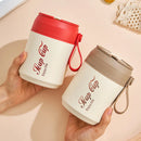 Axyaa Stainless Steel Thermal Lunch Box with Leak-Proof Design and Spoon