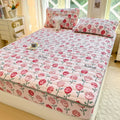 Axyaa Velvet Quilted Fitted Sheet, Thick Mattress Cover Protector, 180*200cm