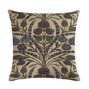 Axyaa Pine Flower Linen Pillow Cover - 45x45cm
