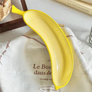 Axyaa Ceramic Banana Plates: Creative Tableware for Home Snacks and Sushi
