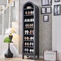 Axyaa Arched 8-Tier Shoe Cabinet with Adjustable Shelves