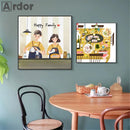 Nordic Coffee Kitchen Art | Axyaa Food Print Poster for Modern Dining Room Decor