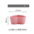 Axyaa Heart-Shaped Bowl Set: Salad, Snack, Dessert, Creative Cold Dish.