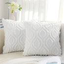 Axyaa Faux Wool Cushion Cover 45x45 Soft Plush Pillowcase for Luxury Living Room
