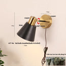 Axyaa Black Iron LED Wall Sconce Modern Simple Bathroom Vanity Light