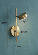 Nordic Rotation Adjustable LED Wall Lamp for Bedroom Living Room by Axyaa