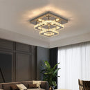Axyaa Crystal Chandelier Pendant Lights Stainless Steel Luxury Ceiling Lamps