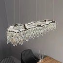 Axyaa Luxury Crystal Chandelier for Living Room Dining Room Lighting