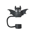 Axyaa Halloween Silicone Straw Toppers 5PCS Set for 10mm Straws