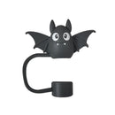 Axyaa Halloween Silicone Straw Toppers 5PCS Set for 10mm Straws