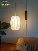 Axyaa Silk Wall Lamp LED E27 Minimalist Design Bedroom Study Aisle Decor