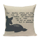 Axyaa Nordic Wildlife Cushion Covers 45x45cm Square Printed Pillow Case