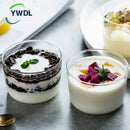 Axya Clear Glass Dessert Cup Set, Heat Resistant Mousse Ice Cream Bowl