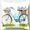 Axyaa Floral Bicycle Birdhouse Pillow Covers Pattern Cushion Cover Sofa Bedroom Car