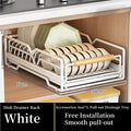 Axyaa Wood Drawer Organizer Dish Drying Rack Spicy Storage Multifunction Set