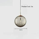 Nordic Glass Pendant Light LED Hanging Lamp for Home, Cafe, Restaurant by Axyaa