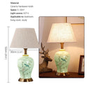 Axyaa Ceramic Table Lamp: Contemporary American Style for Living Room, Bedroom, or Hotel Decor