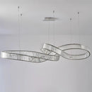 Axyaa Crystal Chandelier Pendant Light for Living Room and Dining Room