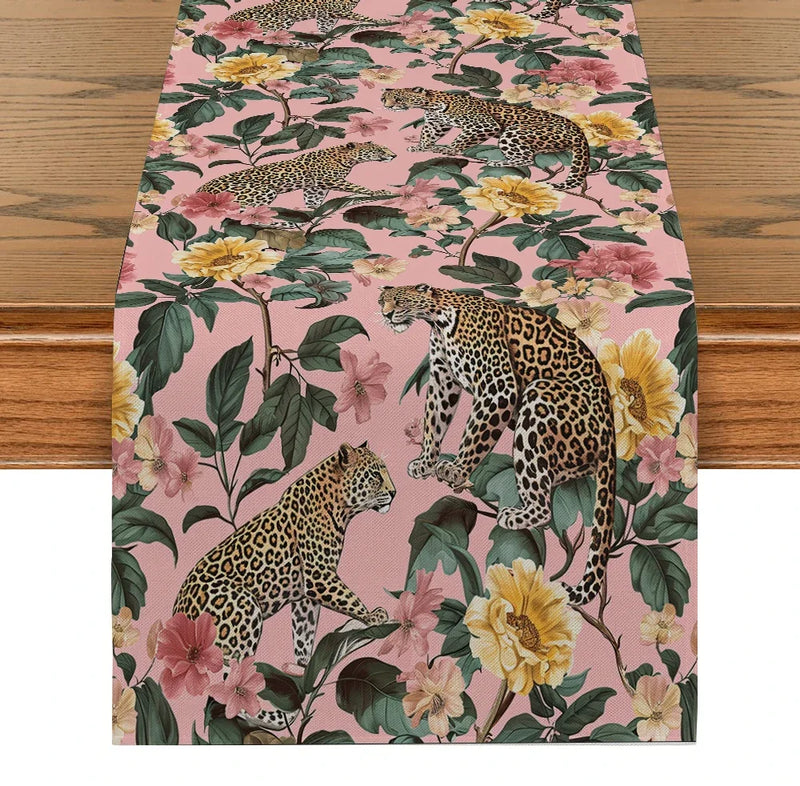 Axyaa Floral Jungle Table Runner