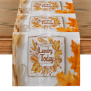 Axyaa Maple Leaf Table Runner Wedding Dining Coffee Table Long Cloth