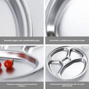 Axyaa 304 Stainless Steel Dividing Plate Children's Four Compartment Plate