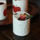 Axyaa Hand-Painted Apple Ceramic Mug Set - Cute & High-Value Couple Coffee Cups