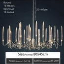 Axyaa Crystal Bubble LED Chandelier for Home, Bar, and Restaurant