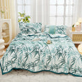 Axyaa Nordic Flower Print Plush Flannel Blanket, Soft Throw for Sofa Couch Bed