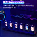 Axyaa RGB Glow Tube Clock DIY LED Nightlight Table Lamp Digital Watch Home Decor