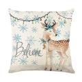 Merry Christmas Pillow Cover Set with Festive Prints - Axyaa