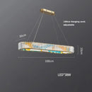 Axyaa Crystal LED Pendant Light Chandelier Living Room Lighting Fixtures