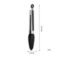 Axyaa Stainless Steel Food Clip with Silicone Non-slip Handle