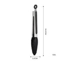 Axyaa Stainless Steel Food Clip with Silicone Non-slip Handle