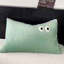 Axyaa Cartoon Big Eye Fleece Pillowcase 48*74 - Coral Velvet Embroidered Pillow Cover