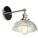 Axyaa Clear Glass LED Wall Sconce Industrial Loft Light Fixtures