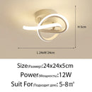Axyaa LED Ceiling Light: Modern Minimalist Bedroom Balcony Chandelier Corridor Fixture