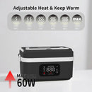 Axyaa 8000mAh Smart Heat Preservation Electric Lunch Box for Travel & Office